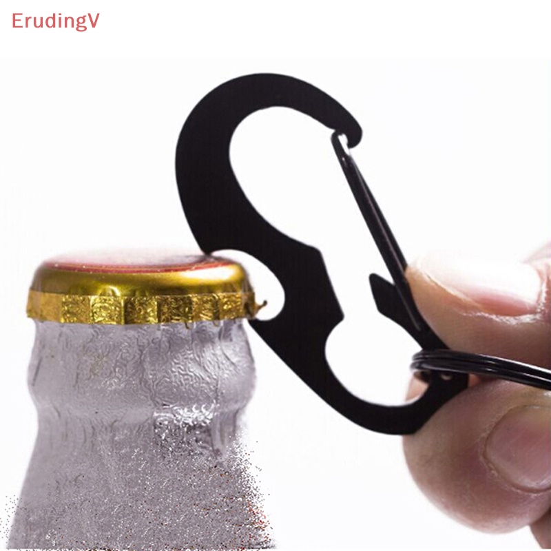 1 Móc Khóa Chữ D Dùng Mở Nắp Chai Khi Đi Cắm Trại Ngoài Trời