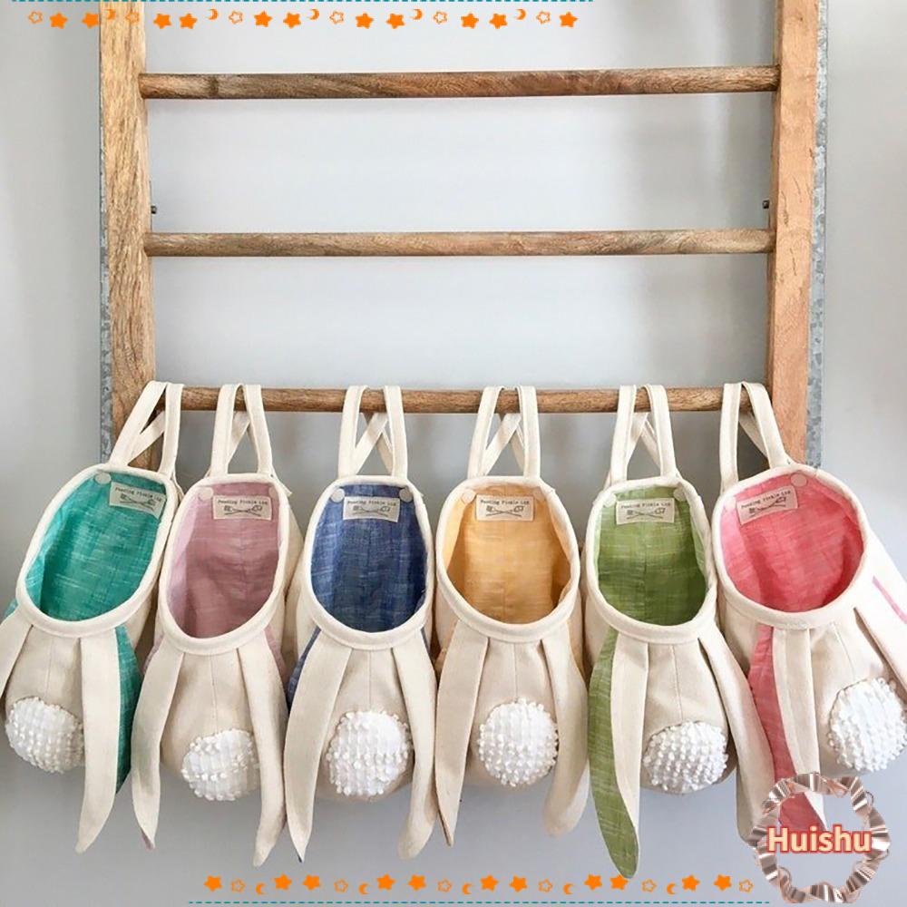 HS Túi Vải Đựng Bánh Kẹo Hình Thỏ Hoạt Hình Dễ Thương