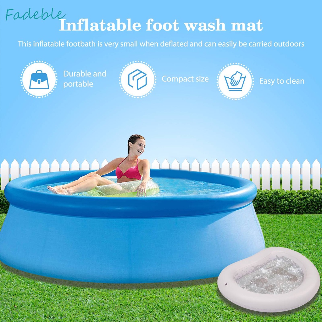 Chậu Rửa Chân Bơm Hơi Bằng PVC Trọng Lượng Nhẹ Tiện Dụng Cho Spa