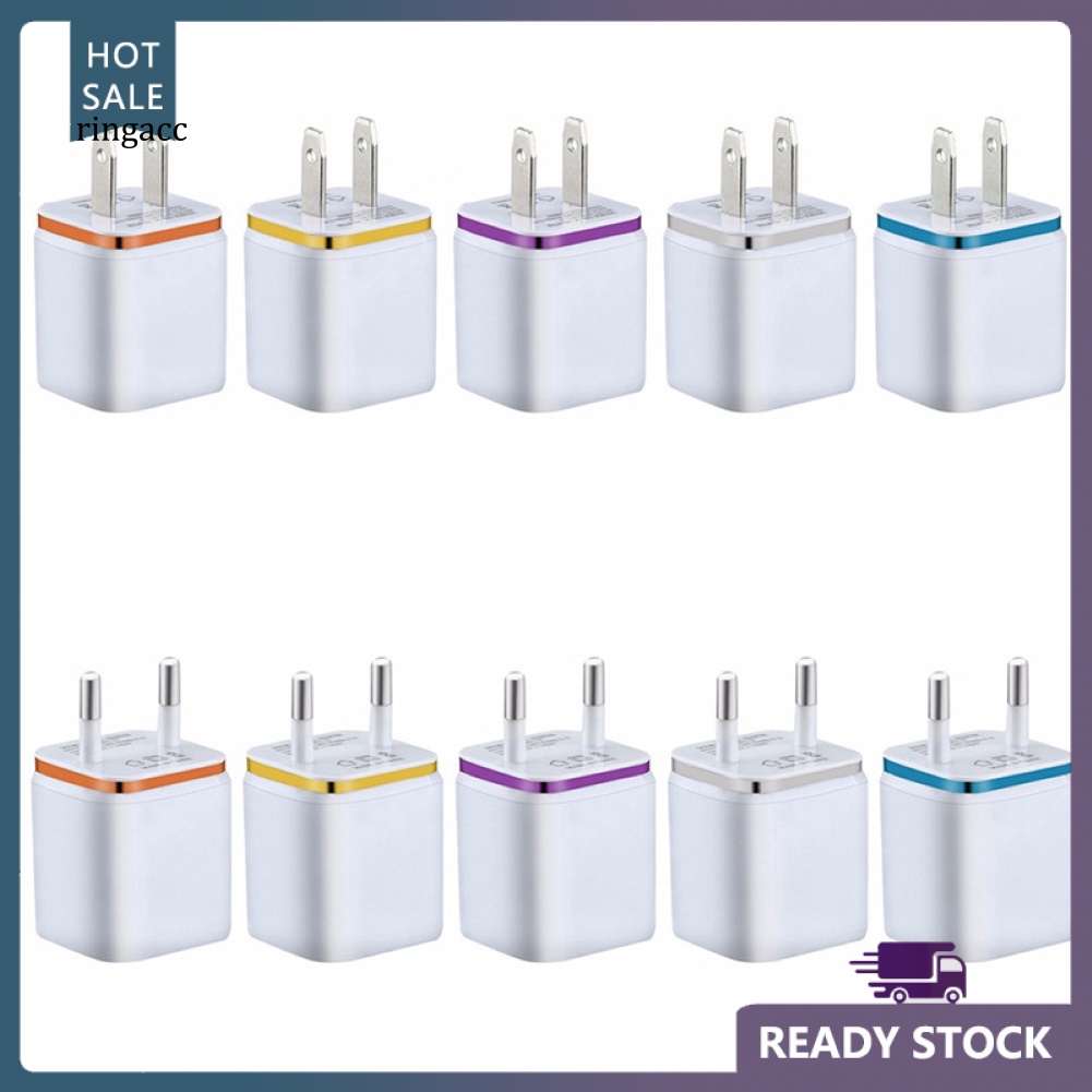 Cốc Sạc Hai Cổng USB 21A Tiện Dụng Mang Theo Du Lịch Điện Thoại