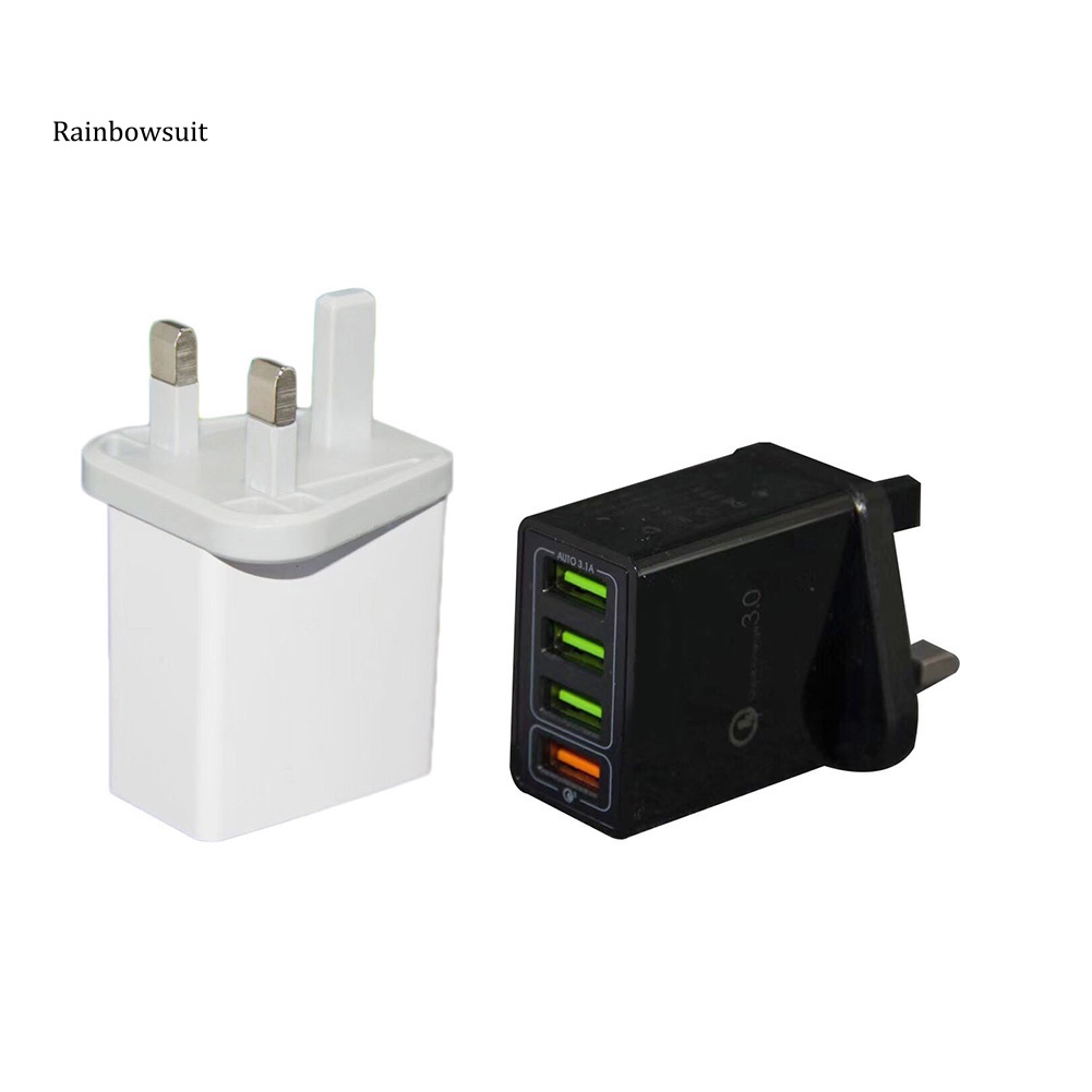 Củ Sạc Nhanh QC 30 4 Cổng USB Cho Samsung Huawei