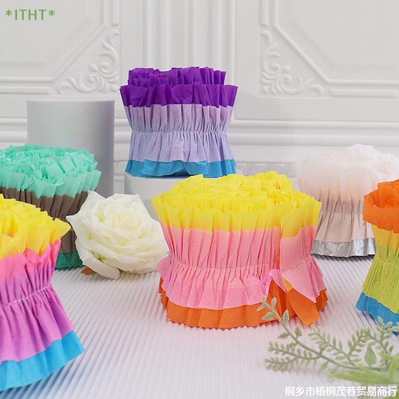 Cuộn Giấy Crepe 3M Nhiều Màu Sắc Dùng Trang Trí Tiệc Cưới / Sinh Nhật / Giáng Sinh Mới