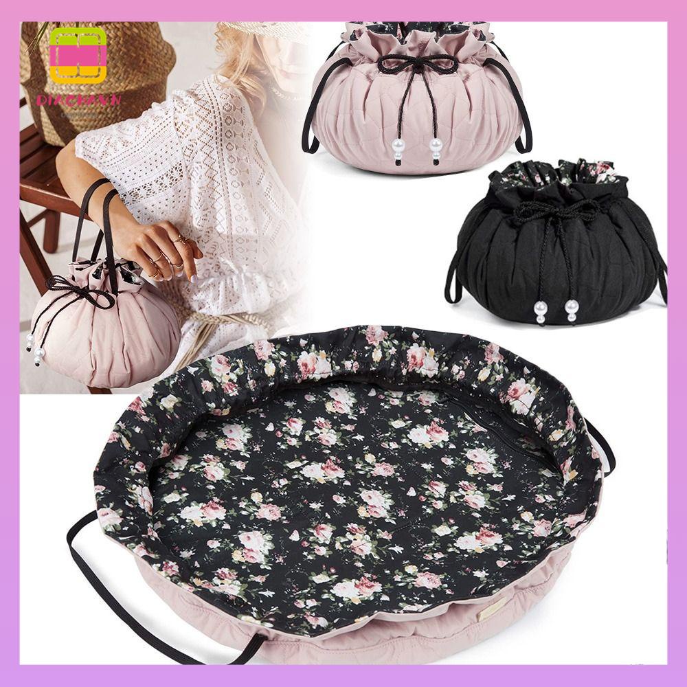 DIACHAVN Túi Rút Đựng Cọ Trang Điểm Thời Trang Tiện Lợi Cho Nữ