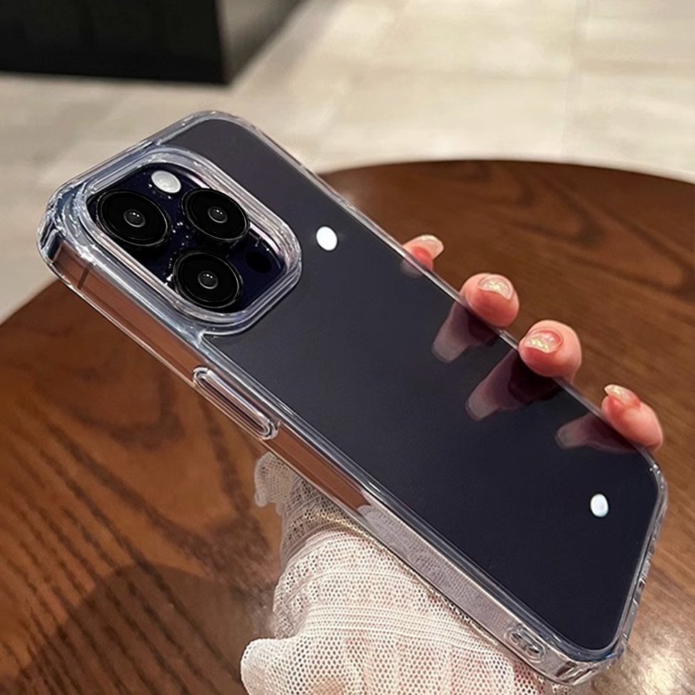 Ốp Điện Thoại TPU Mềm Trong Suốt Chống Sốc Chống Bụi Cho IPhone 14 13 12 11 Pro Max X XR 8 7 Plus