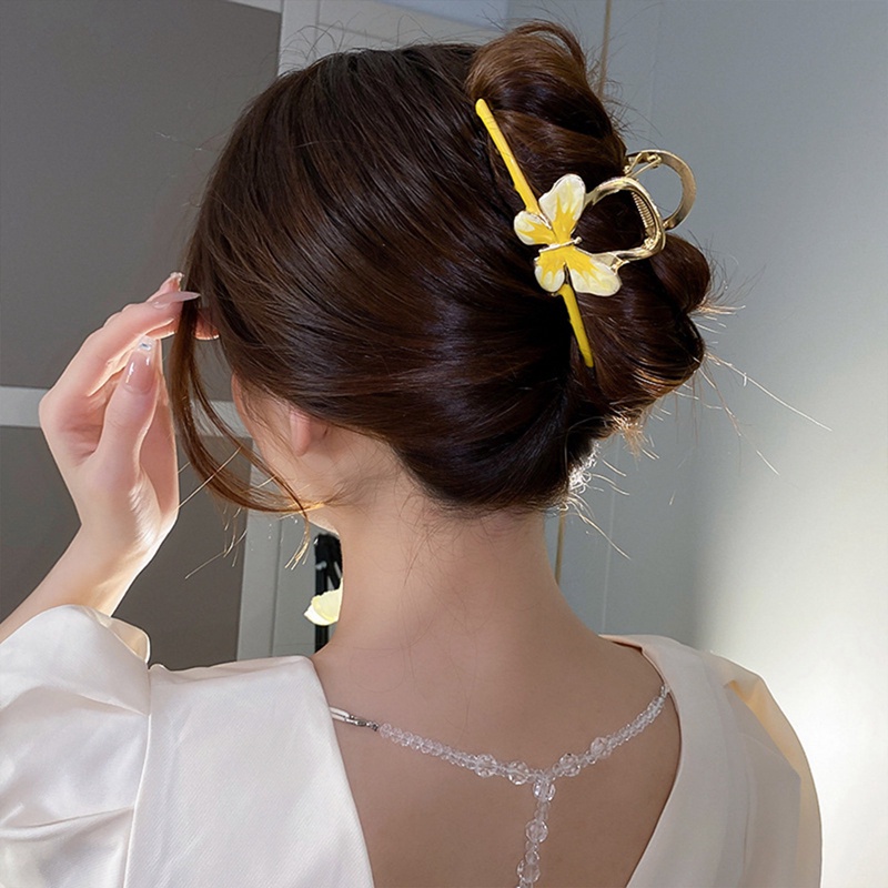 Kẹp Tóc Càng Cua Lớn Hình Bướm Vintage Sang Trọng Cho Nữ Margot3