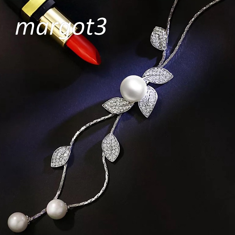 Vòng cổ Bạc 925 Mặt Chiếc Lá Đính Đá Opal Tự Nhiên Dành Cho Nữ Margot3