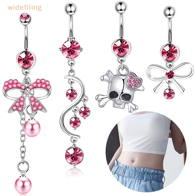 Khuyên Rốn Hình Nơ Đính Đá Thời Trang Cho Nữ