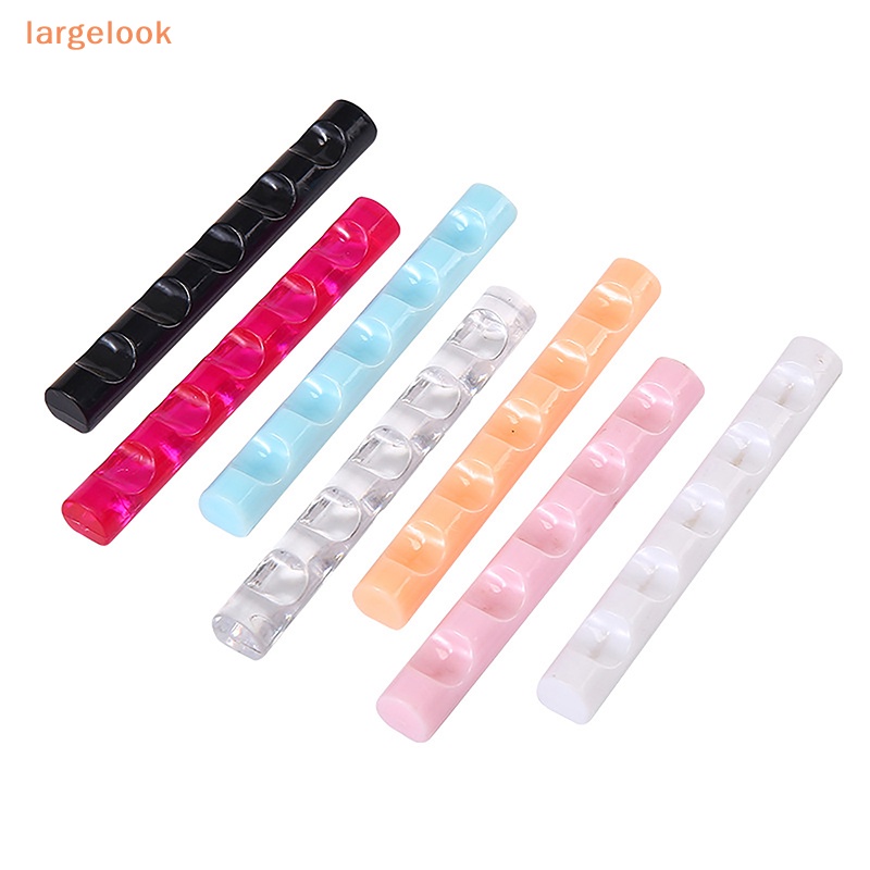 Giá Đỡ Cọ Vẽ Móng Tay 5 Ngăn Bằng Acrylic Trong Suốt Tiện Dụng Cho Salon