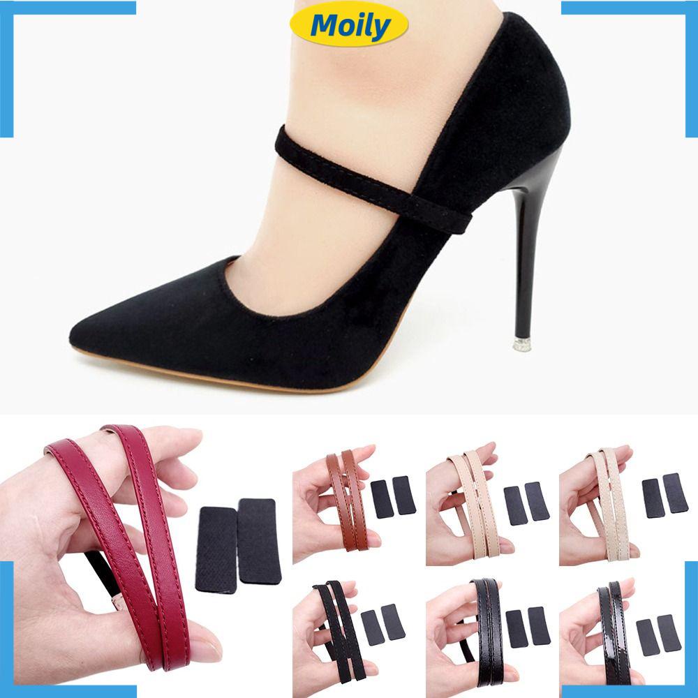 MOILYVN Dây Da Buộc Giày Cao Gót Chống Trượt Tiện Lợi
