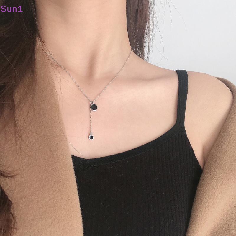 Sun1 > Y2k Vòng cổ Xương Cá Dạng Chuỗi Hình Học Tua Rua Khí Chất Thời Trang Dự Tiệc Cho Nữ