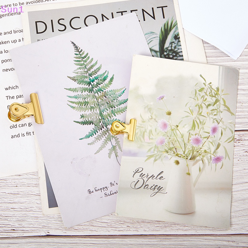 Sun1 &gt; Kẹp Tài Liệu Giấy Tờ Bằng Kim Loại Nhiều Màu Sắc Vintage Chất Lượng Cao Sắp Xếp Gọn Gàng