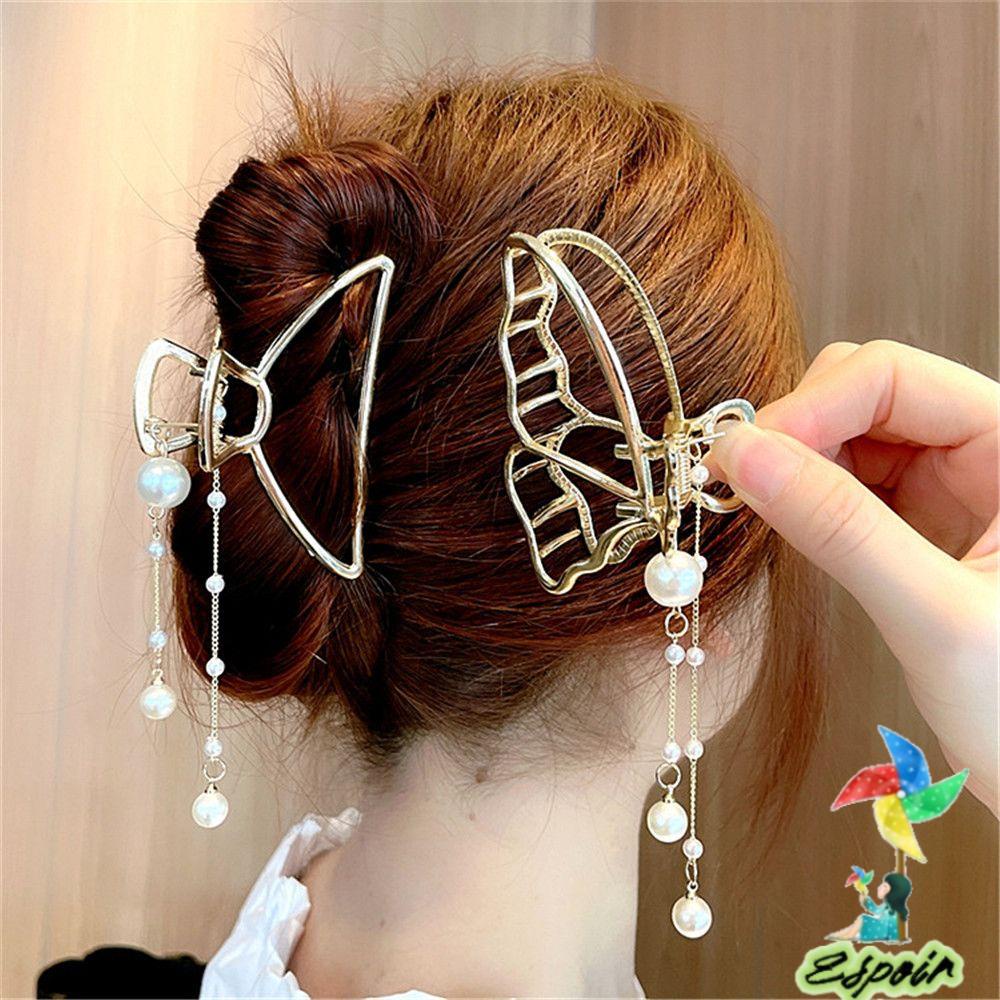 ESPO Kẹp Càng Cua Màu Vàng Sang Trọng Cho Nữ