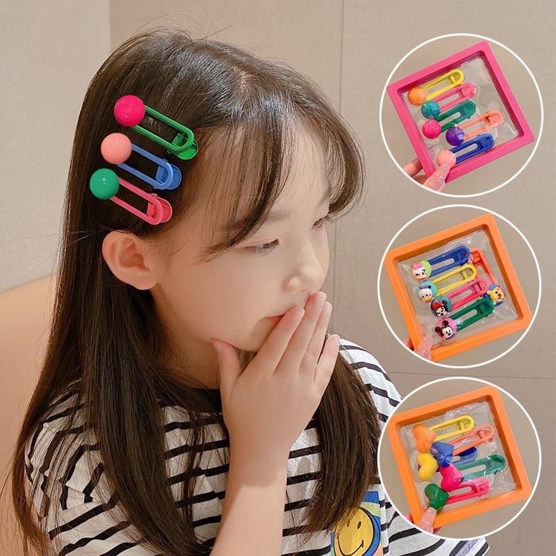 Kẹp Tóc Nhựa Hình Hoạt Hình Xinh Xắn Cho Bé Gái