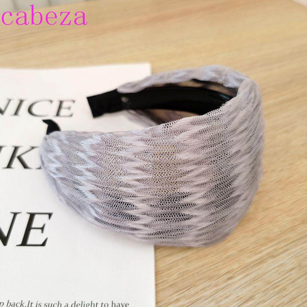 CABEZA Băng đô cài tóc rửa mặt Bằng Vải Màu Sắc Trơn Phong Cách Cổ Điển Thời Trang Cho Nữ