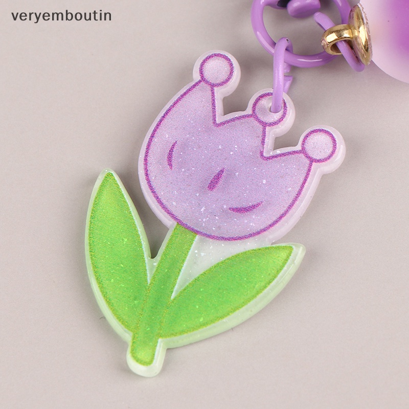 Móc Khóa Hình Bông Hoa / Vương Miện Màu Sắc Ngọt Ngào Xinh Xắn Cho Nữ