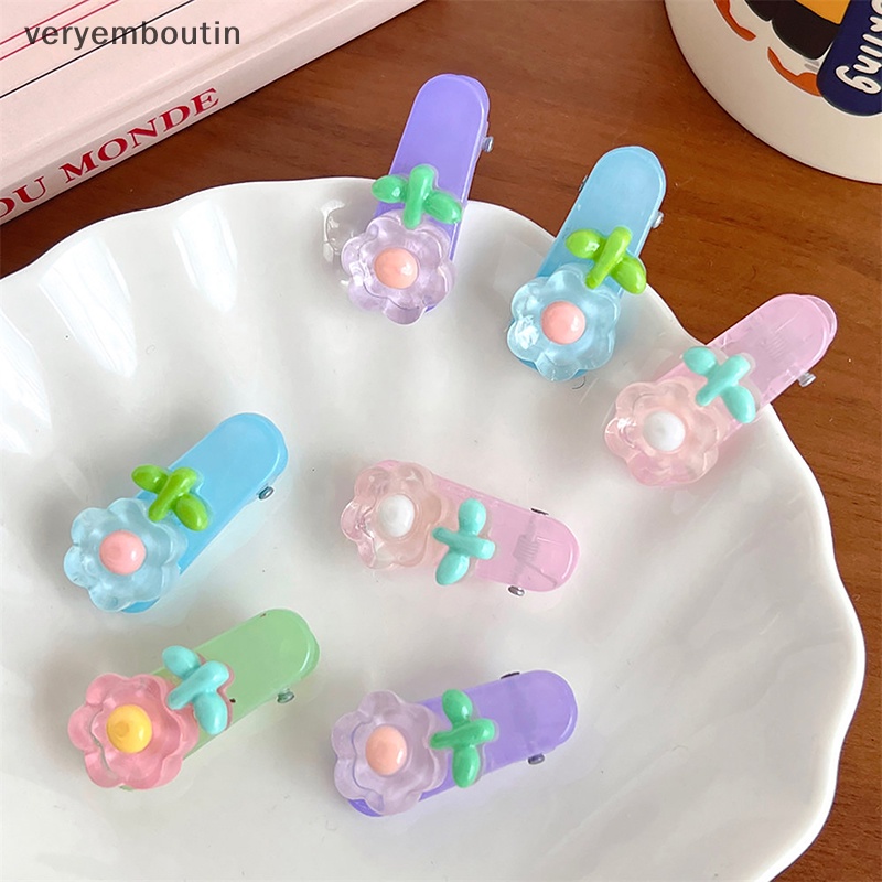 Kẹp Tóc Trang Điểm Hình Cây Kem / Trái Tim Màu Hồng Dễ Thương Sáng Tạo Dành Cho Bạn Gái n