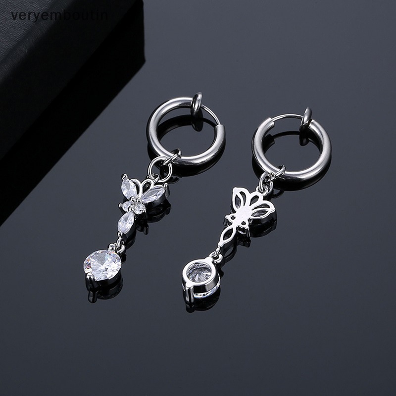 Khuyên Rốn Mặt Hình Bướm Đính Đá Zircon Thời Trang Cho Nữ