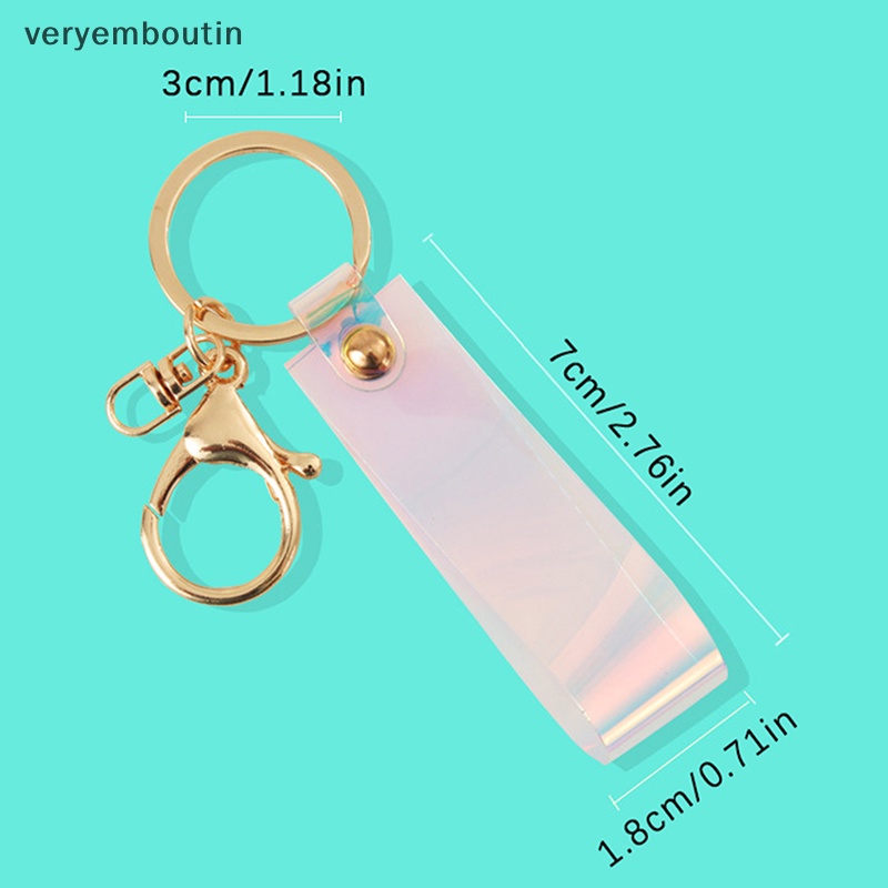 Móc Khóa Họa Tiết Laser Dễ Thương Kèm Dây Đeo Và Dây Đeo Cho Nữ