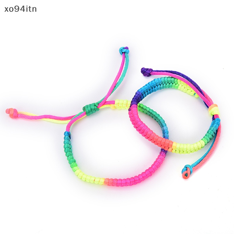 Tn Set 5 Vòng Tay Bện Dây Hai Lớp Màu Đỏ Mưa Thủ Công Cho Nam Và Nữ n