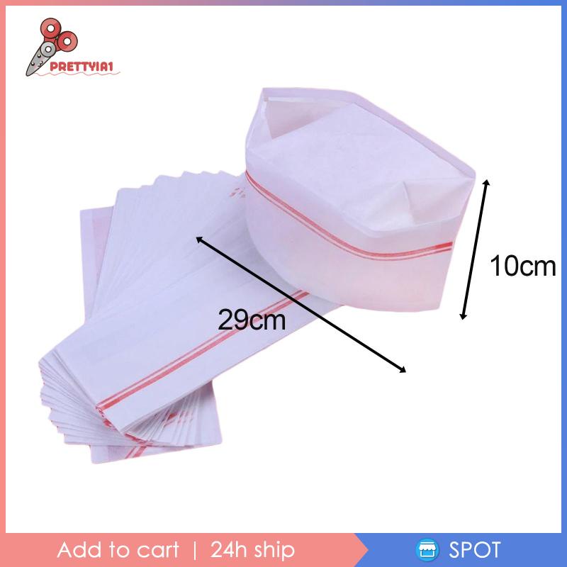 Set 40 Mũ Đầu Bếp Bằng Giấy Sử Dụng Một Lần Cho Người Lớn Và Trẻ Em