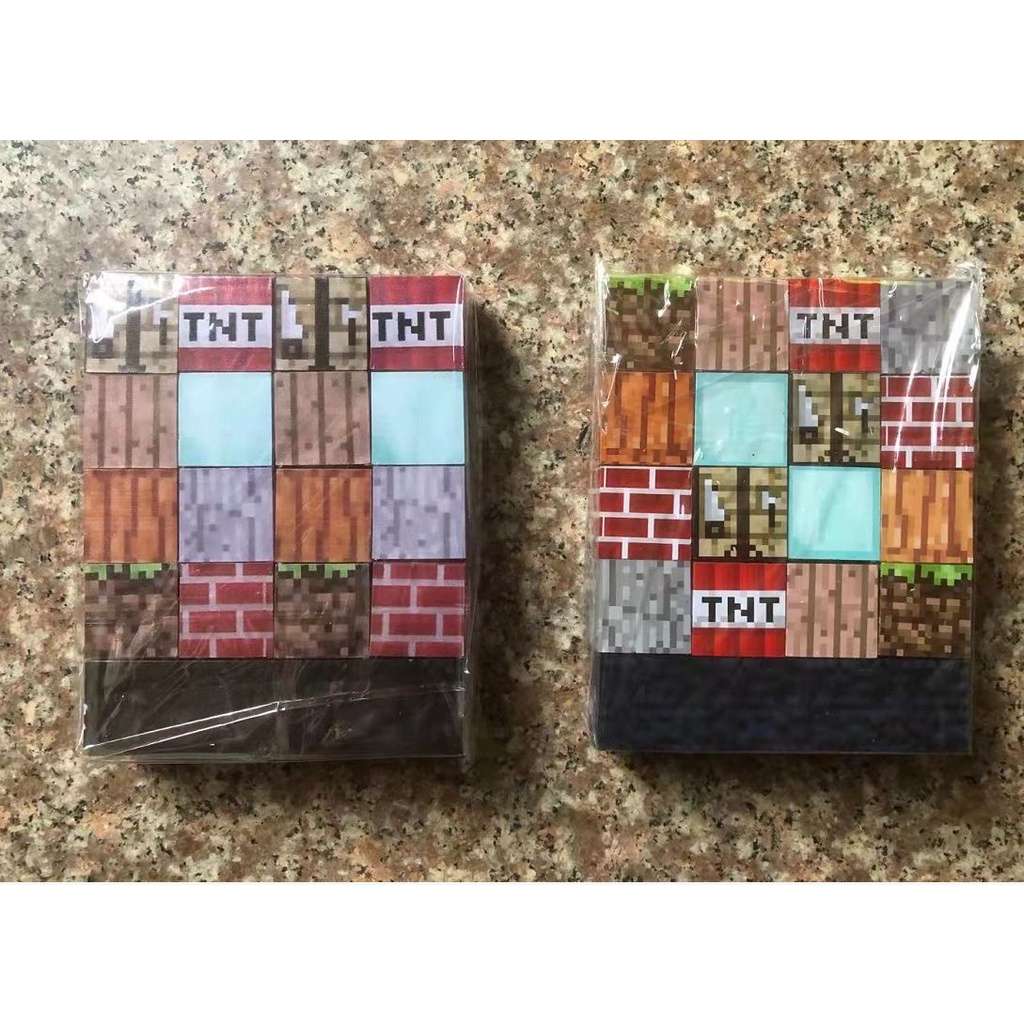 Minecraft novelty splicing lamp Đèn Hình Khối Vuông Ghép Nối Lắp Ráp diy Sáng Tạo