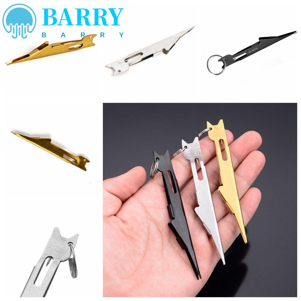 BARRY Dụng Cụ Thắt Nút Dây Câu Cá Bằng Thép Không Gỉ Màu Đen