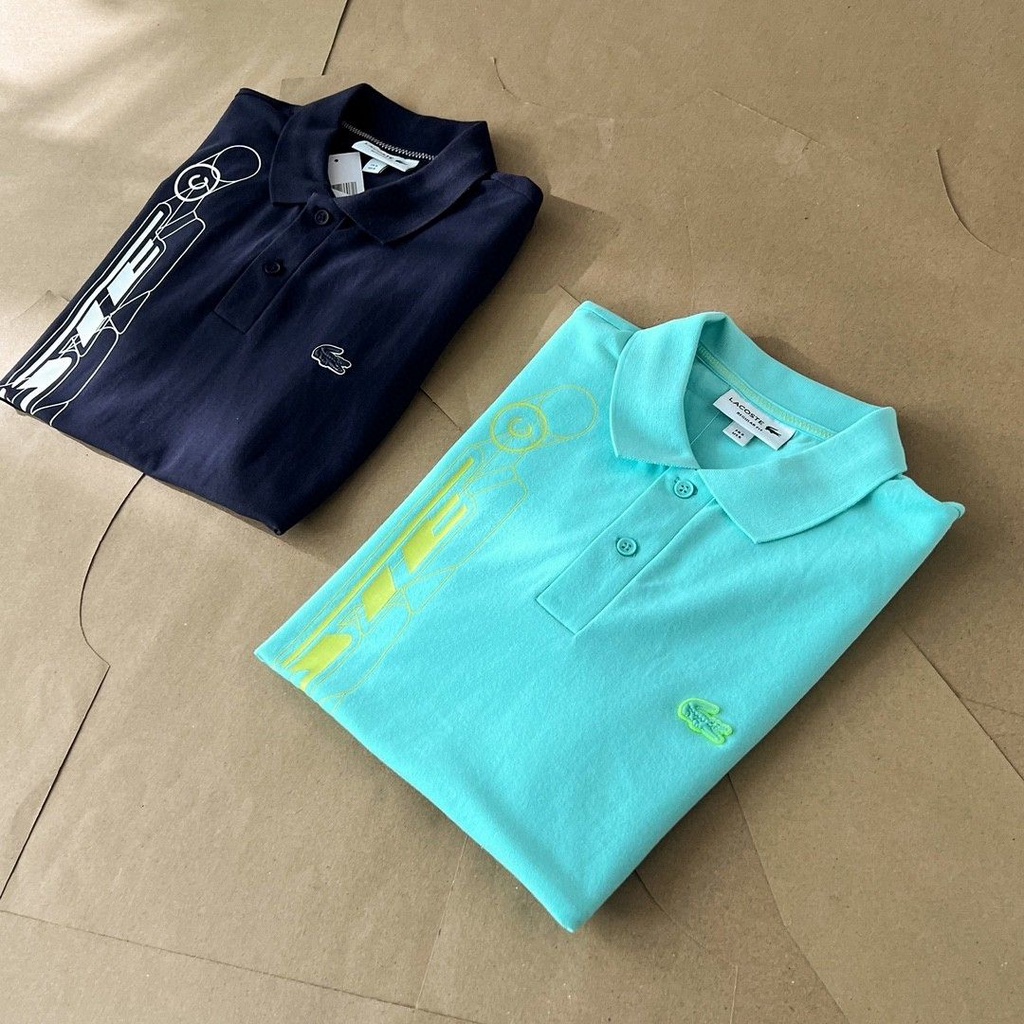 Áo Thun Polo Ngắn Tay Thêu Họa Tiết Thời Trang Mùa Hè Mới 2023 Cho Nam Nữ