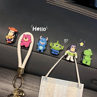 Car Hook Front Row Creative Multi-Functional Car Organizer Storage Sticky Hook Cute Internet Celebrity Car Co-Pilot Hook U2PP