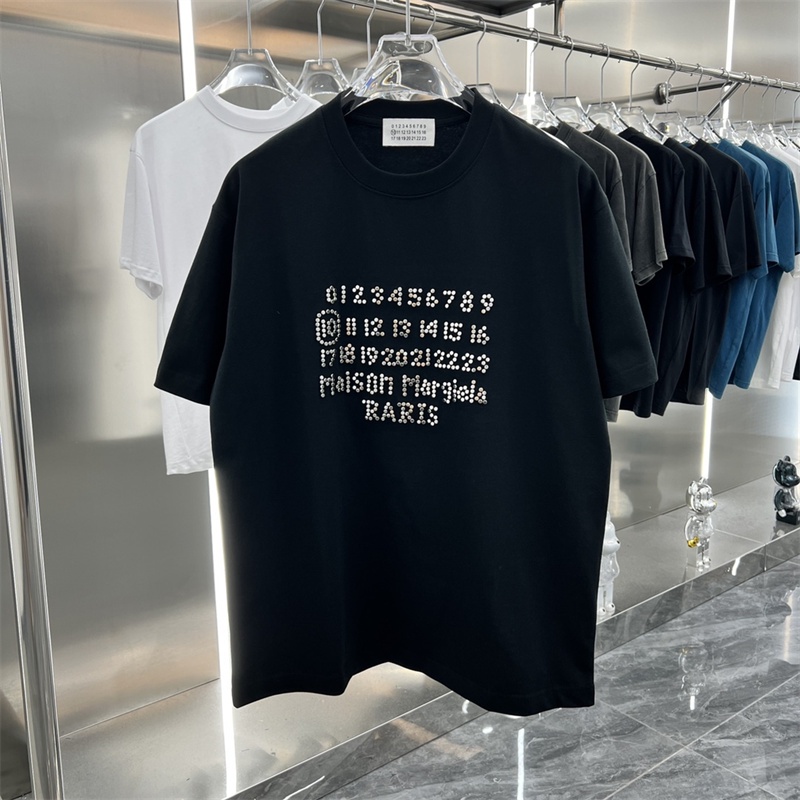 Áo Thun Tay Ngắn Đính Hạt Kim Cương Thời Trang Xuân Hè Mới M-6-Mới