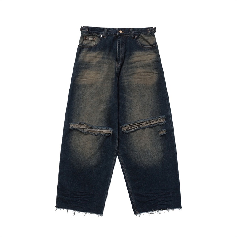 Quần Rách Ba88 Mới. Cùng một kiểu người nổi tiếng như những người nổi tiếng. Quá trình rửa sạch công nghiệp nặng nề