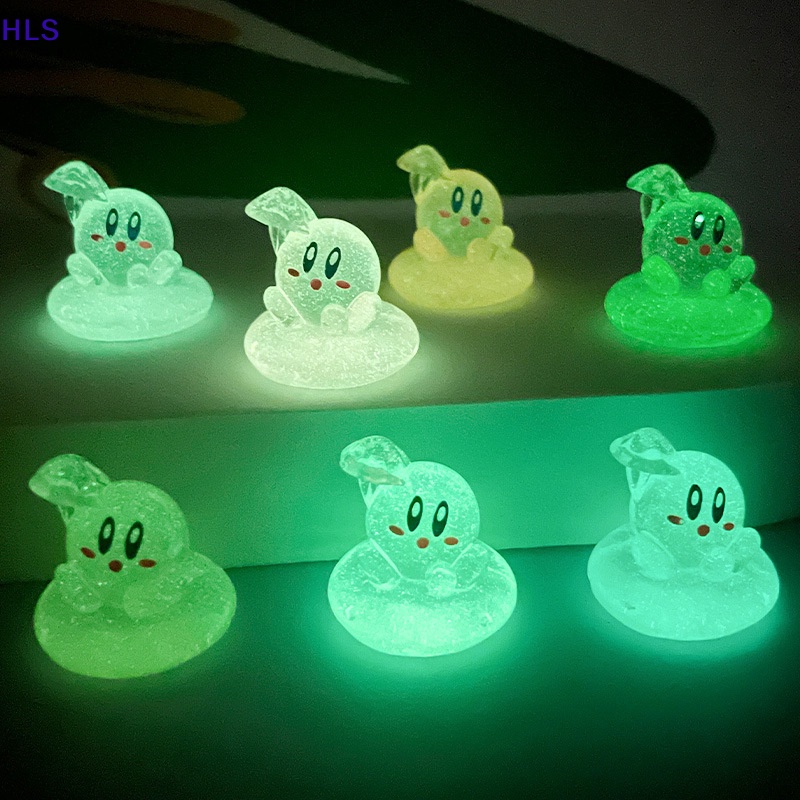 Set 2 Phụ Kiện Trang Trí Điện Thoại Kiểu Dáng Hoạt Hình 3D Phát Sáng Độc Đáo