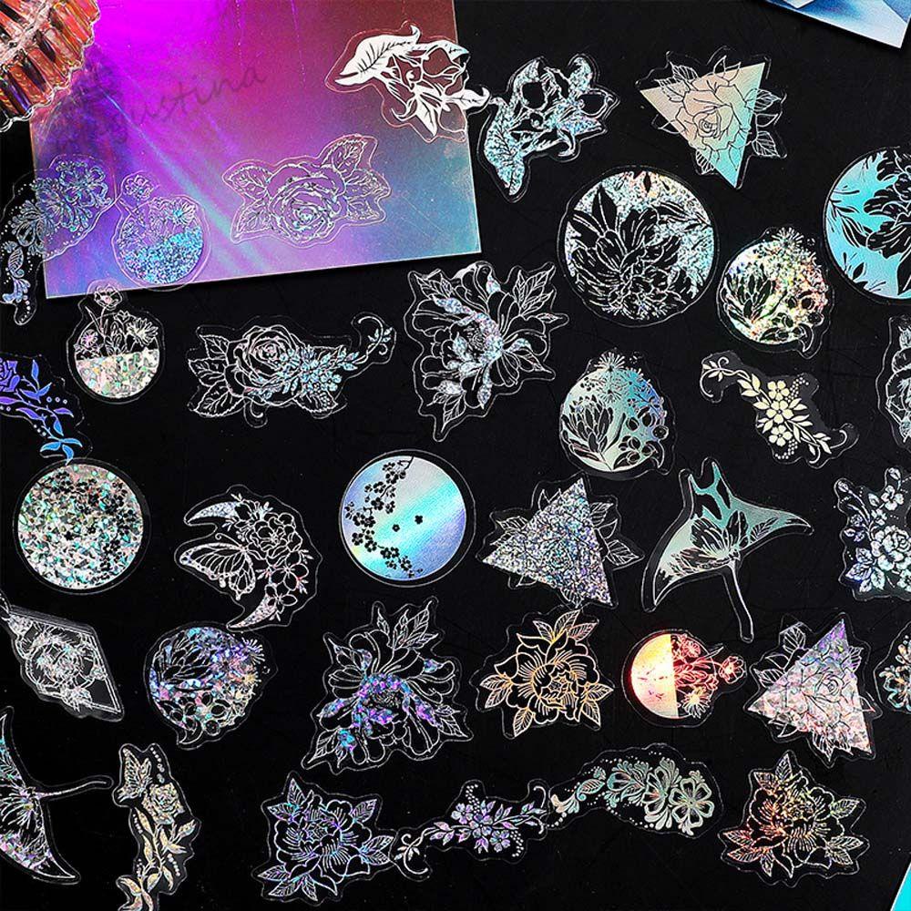 AUGUSTINA Miếng Dán Trang Trí Sổ Tay Hình Ngôi Sao Nhiều Màu Sắc Chống Thấm Nước