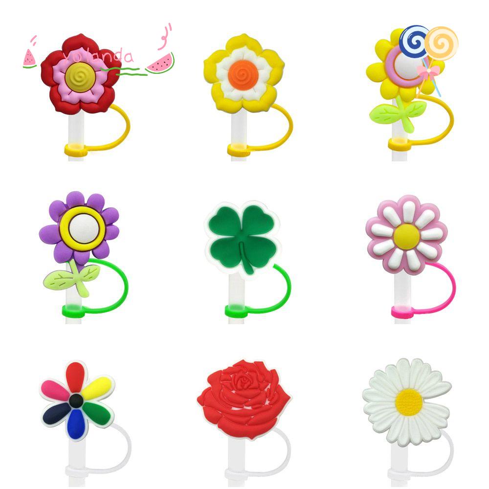 YOLA Nắp Đậy Ống Hút Bằng Silicone Chống Bụi Hình Hoạt Hình