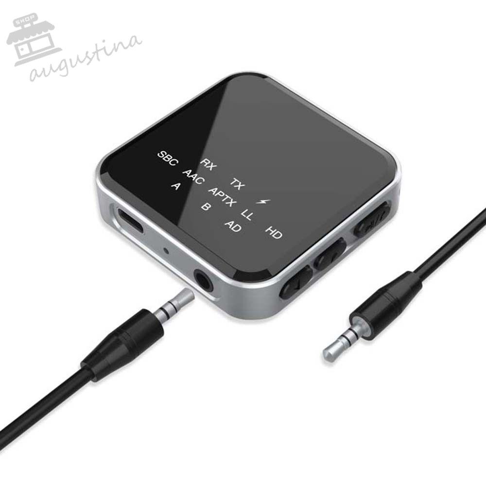 AUGUSTINA Thiết Bị Truyền Nhận Tín Hiệu Bluetooth APTX-HD APTX-LL 3.5mm AUX Không Dây Chuyên Dụng Cho Xe Hơi / Máy Tính / TV