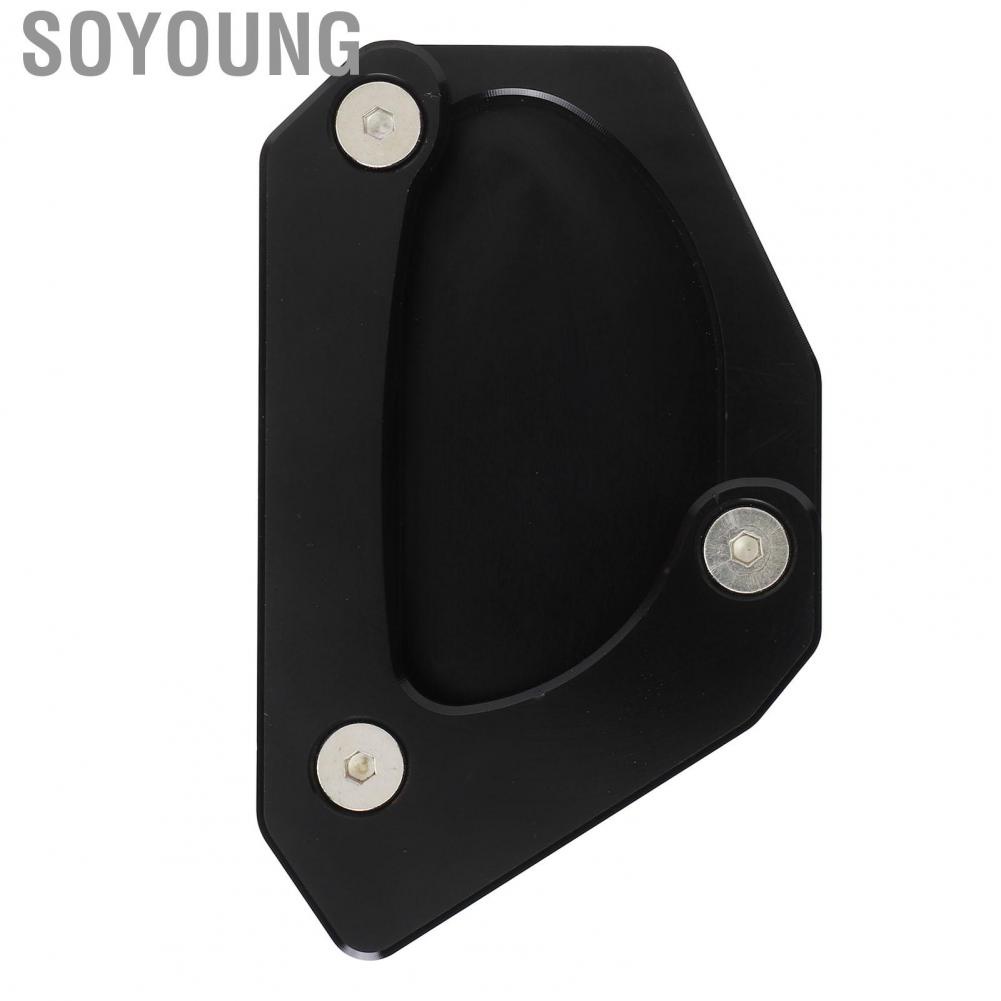 Soyoung Kickstand   Side Stand Extension Pad Aluminium Alloy  Deformation Strong Secure Professional for Motorbike