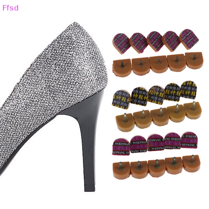 Bộ 5 Cặp Đầu Ghim Sửa Chữa Giày Cao Gót Màu Nâu DIY