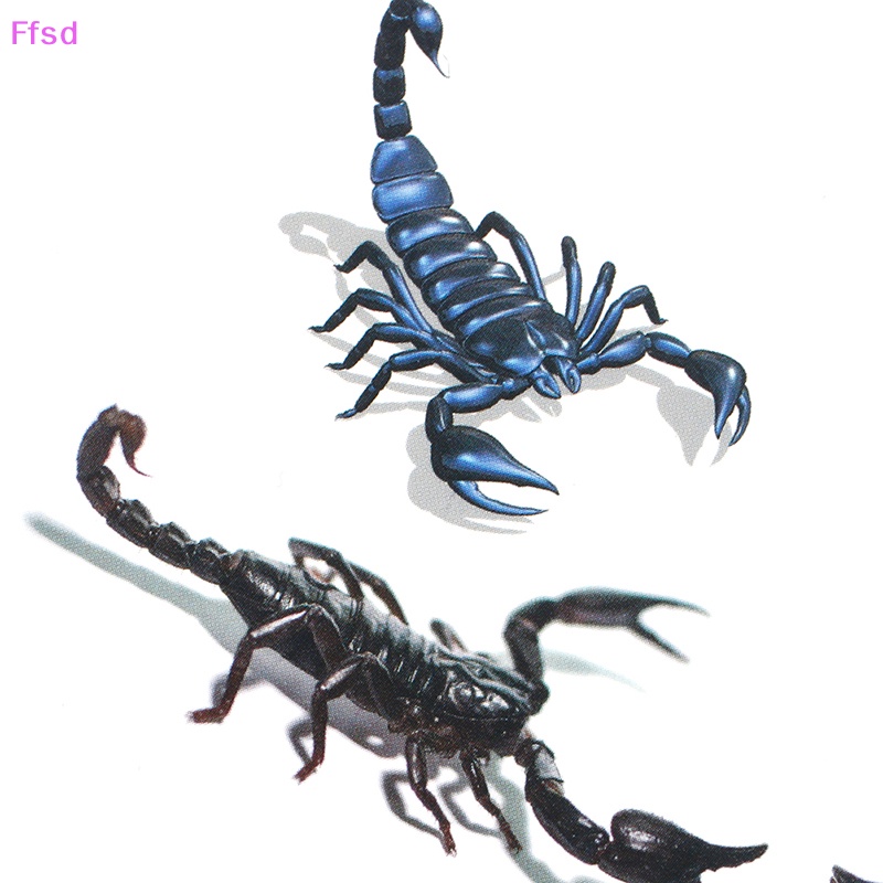 Hình Xăm Dán Họa Tiết Nhện Tatoo Scorpion 3D Phong Cách Halloween Độc Đáo