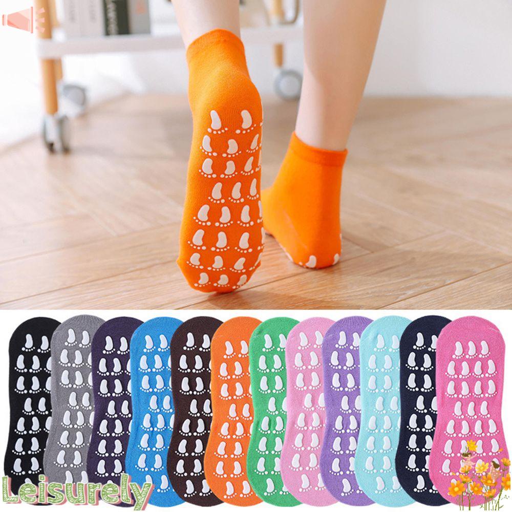 LEILY Vớ Nhung Dày Mềm Mại Thoải Mái Chống Trượt Dành Cho Nam Nữ Tập Yoga