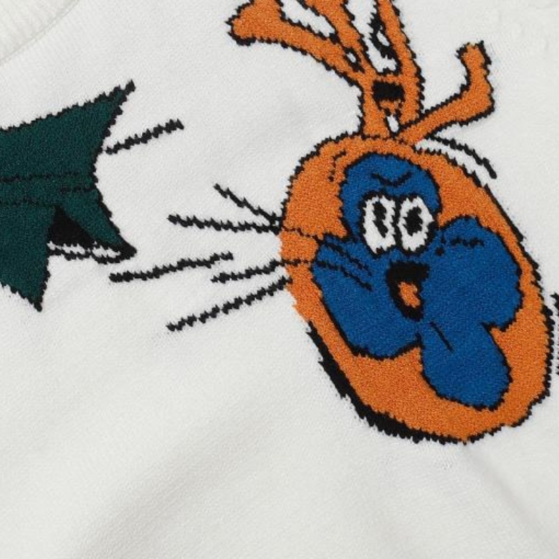 Áo sweater unisex Cổ Tròn In Hình Máy Bay jacquard L666V- Thời Trang