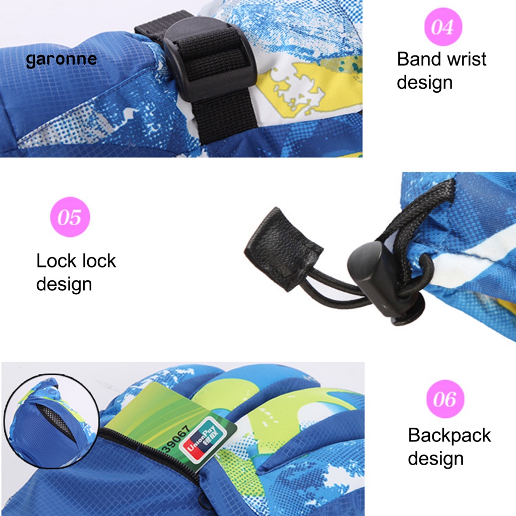 Găng Tay Trượt Tuyết / Đạp Xe Ngoài Trời Mùa Đông Chống Nước Cho Nam Và Nữ