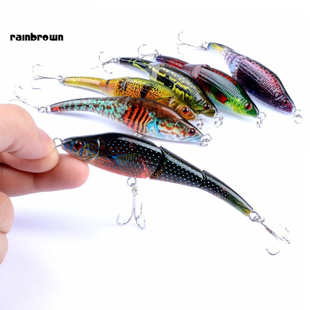 Mồi Câu Cá Giả 3 Đoạn Có Móc Cứng 95cm Sơn Mắt VIB