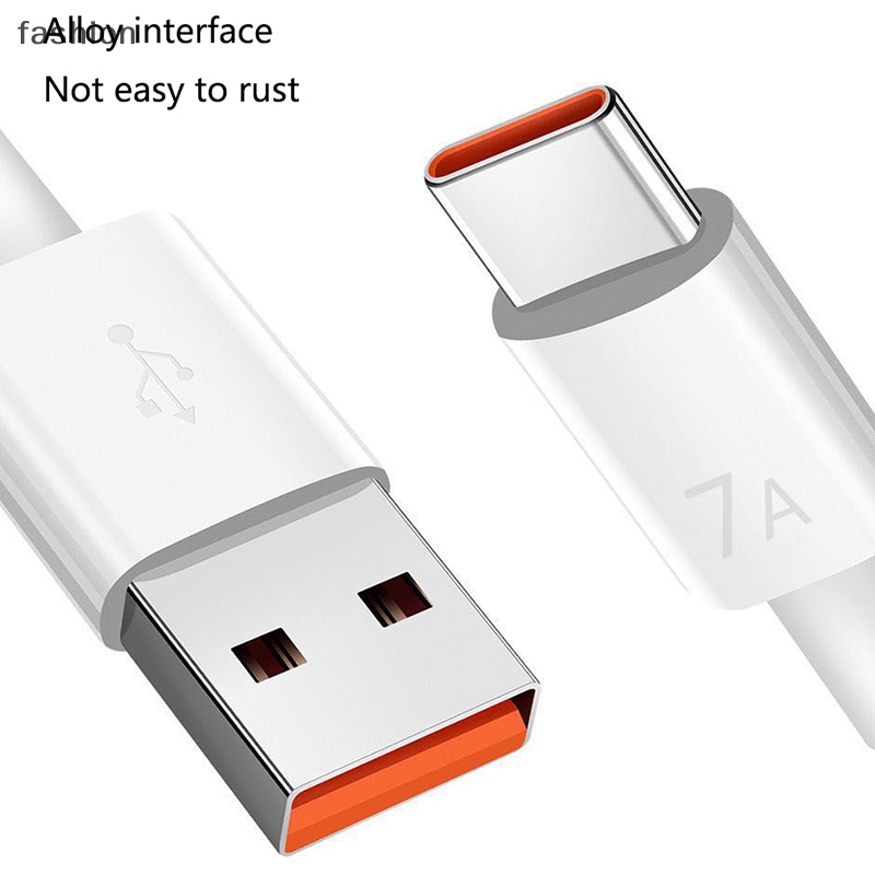 7A 100W Loại C Cáp USB siêu nhanh phí cáp cho Huawei mate40pro nova9 VN