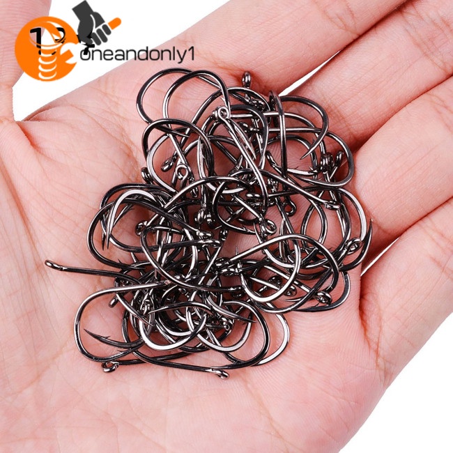 Set 20 / 50 Lưỡi Câu Cá Bằng Thép Carbon Cao Cấp Size 2-22