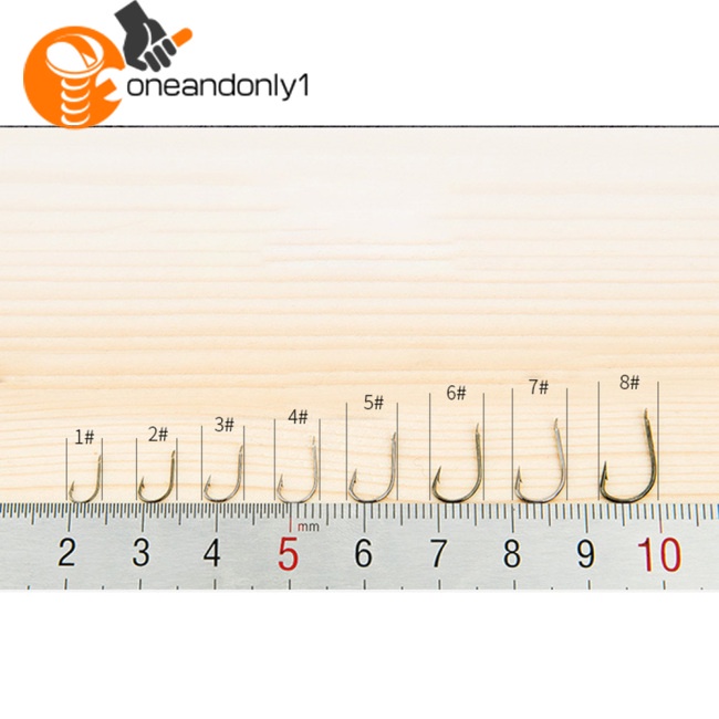 Set 11 Lưỡi Câu Cá Bằng Thép Carbon Màu Vàng Đen Chất Lượng Cao