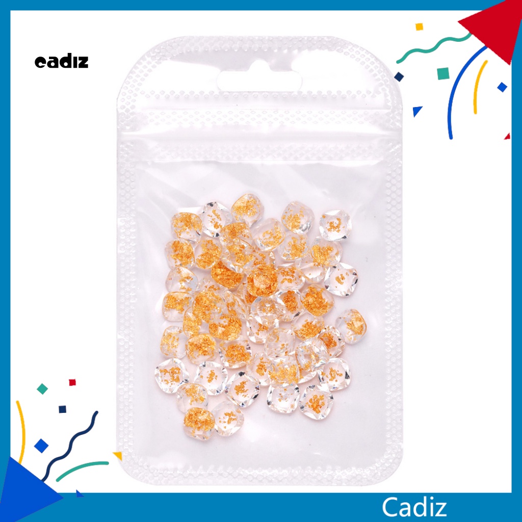 Bộ 50 Phụ Kiện Trang Trí Móng Tay Tạo Hiệu Ứng 3D Bằng Nhựa Resin Chống Thấm Nước DIY