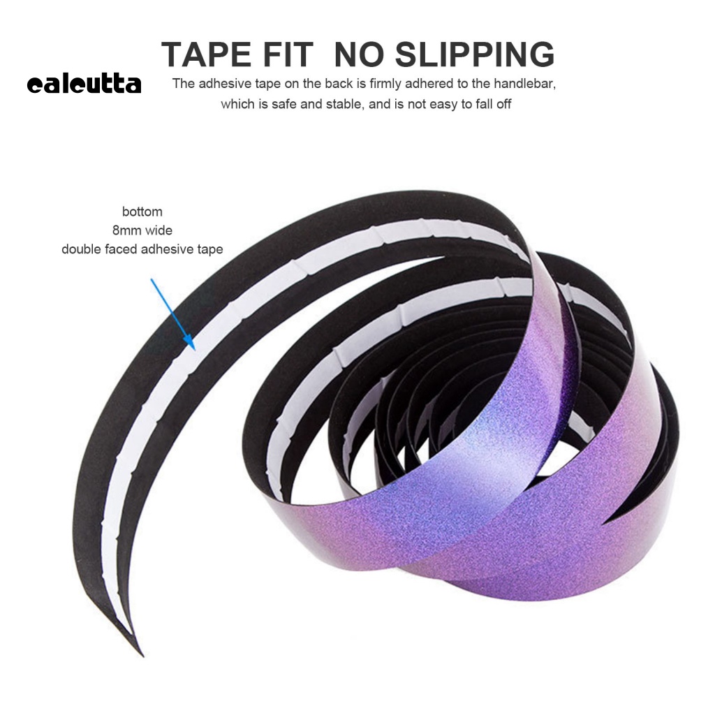 1 Bộ Băng Quấn Tay Lái Xe Đạp Bằng Da Giả EVA Chống Trượt Thay Đổi Màu Sắc