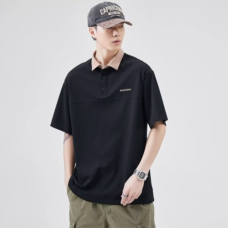 Áo Thun polo Mỏng Tay Lỡ Dáng Rộng Thời Trang Xuân Hè Cho Nam
