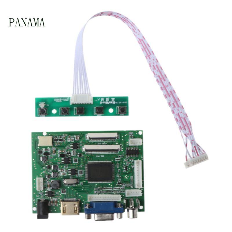 1 Bộ Bảng Mạch Điều Khiển VGA 2AV 40 50 Pins PC Cho Raspberry PI 3 EJ101IA-01G 8 Bit IPS LCD