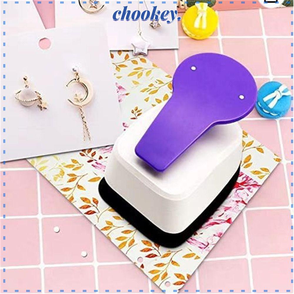 CHOOKEY Thẻ Đục Lỗ Bằng Nhựa Dùng Làm Trang Sức DIY