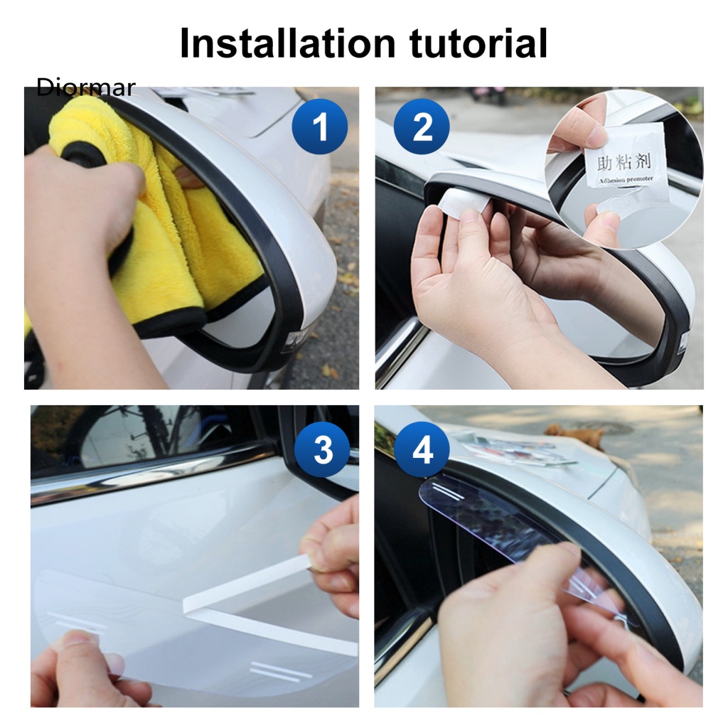 1 Cặp Kính Chiếu Hậu Chống Trầy Chống Trượt Thông Dụng Cho Taxi